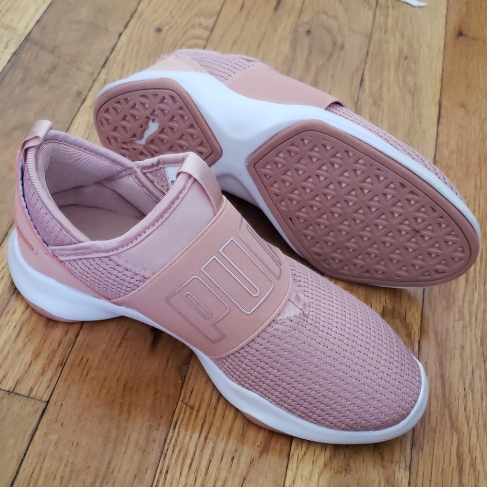 Puma Blush Pink size 1 girls sneakers